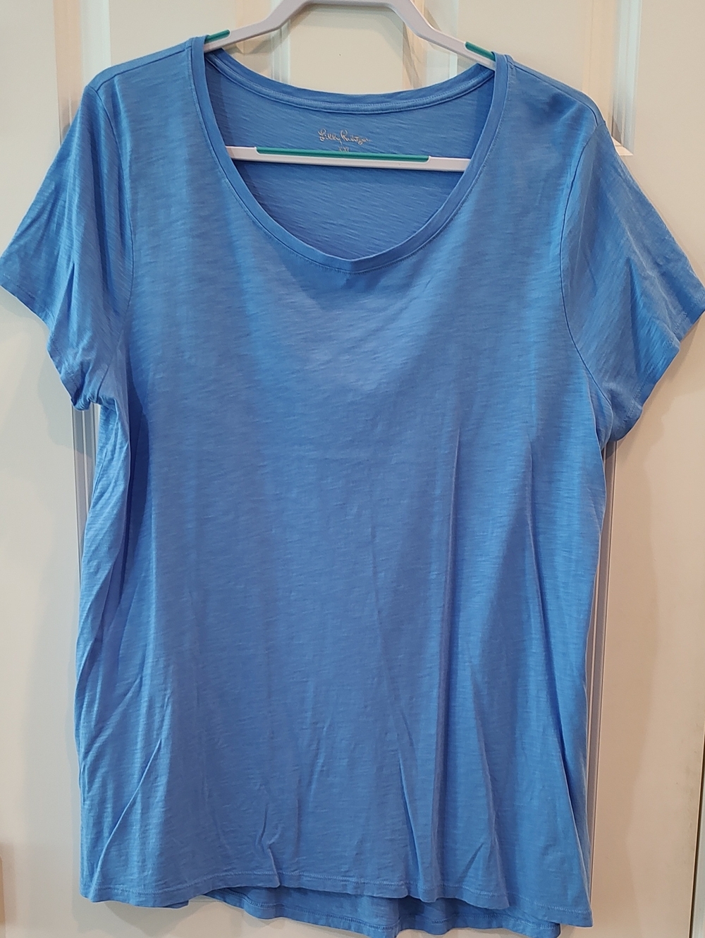 Lilly Pulitzer Classic Scoop Neck Tee in Sky Blue